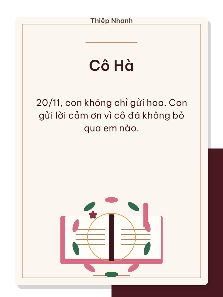 Thiệp 20/11 đỏ