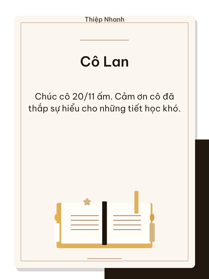 Thiệp 20/11 nến