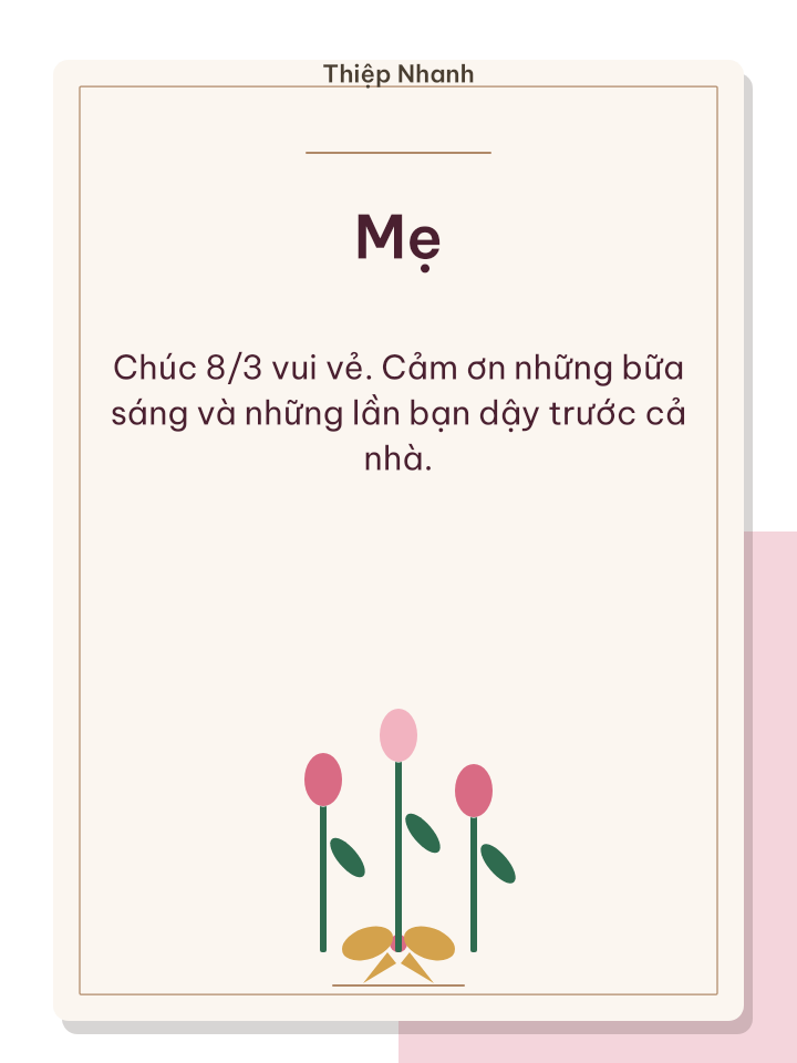 Thiệp 8/3