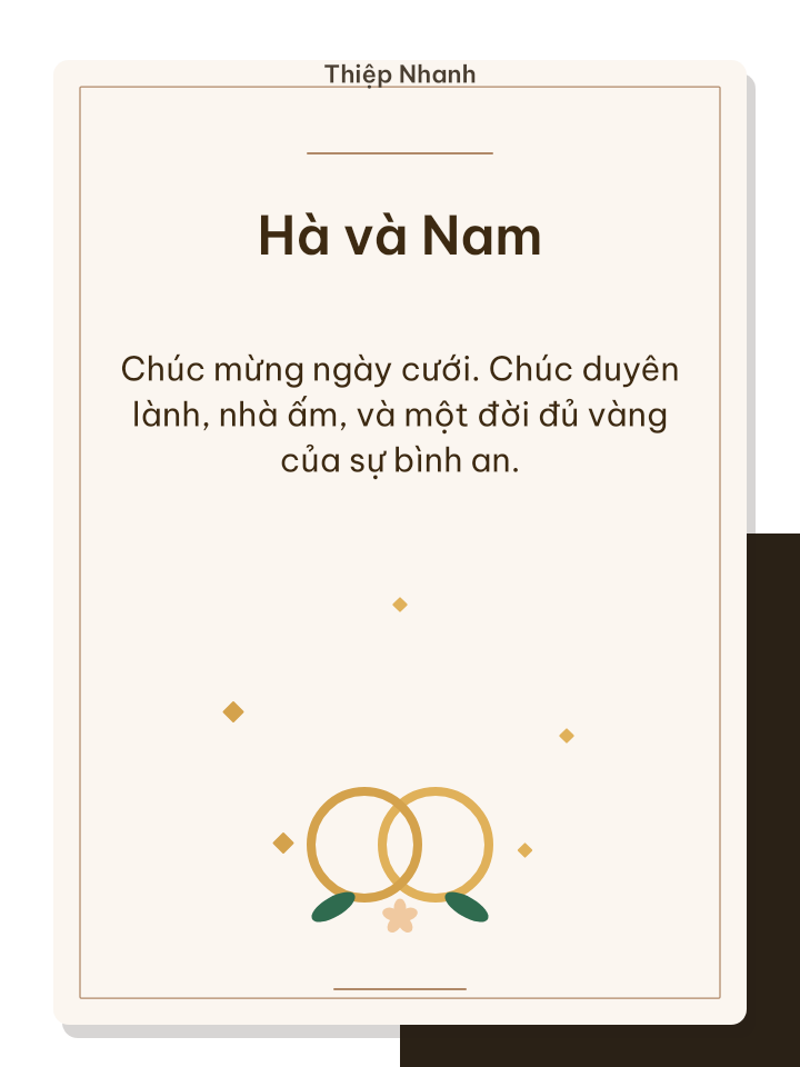 Thiệp cưới vàng