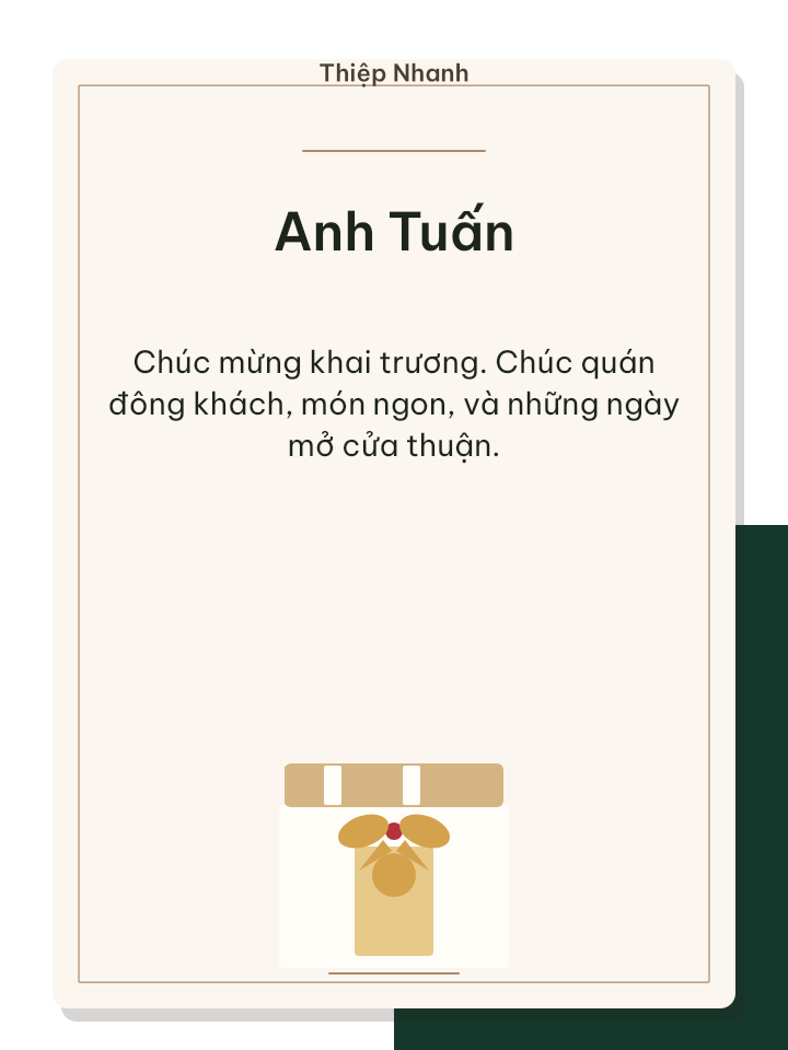 Thiệp khai trương