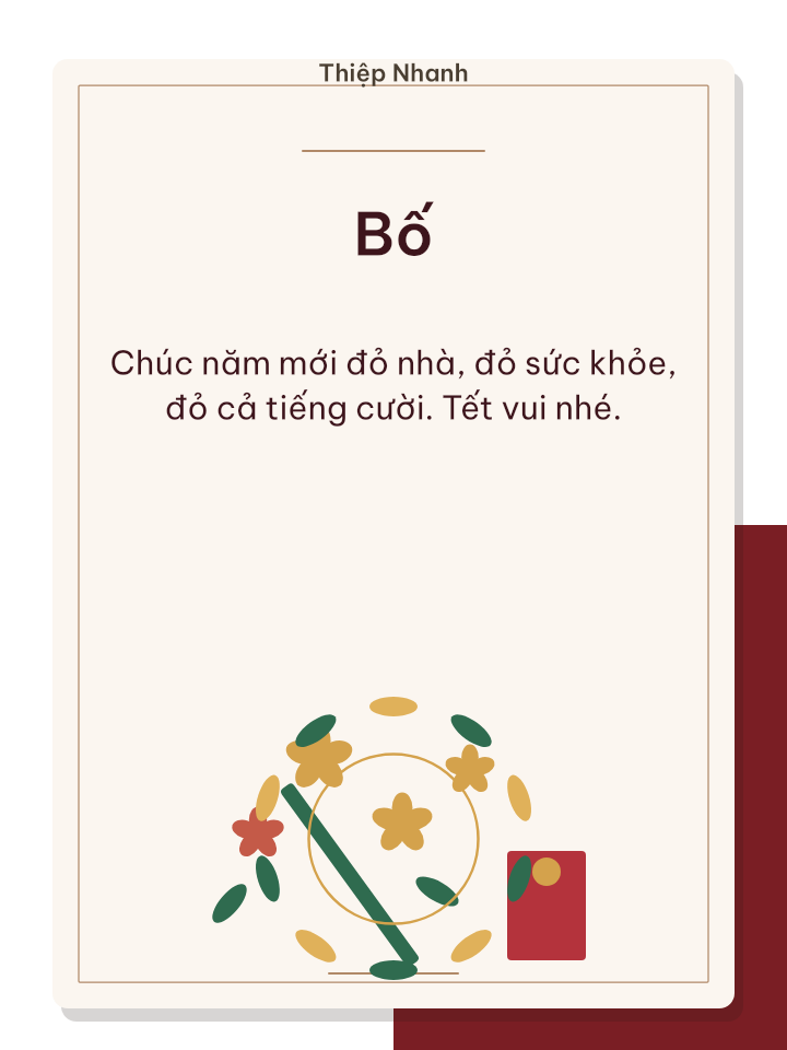 Thiệp Tết đỏ